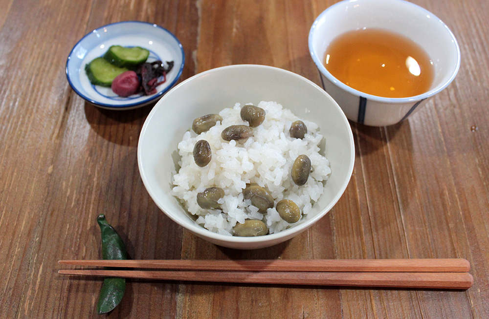 丹波の黒枝豆の炊き込みご飯